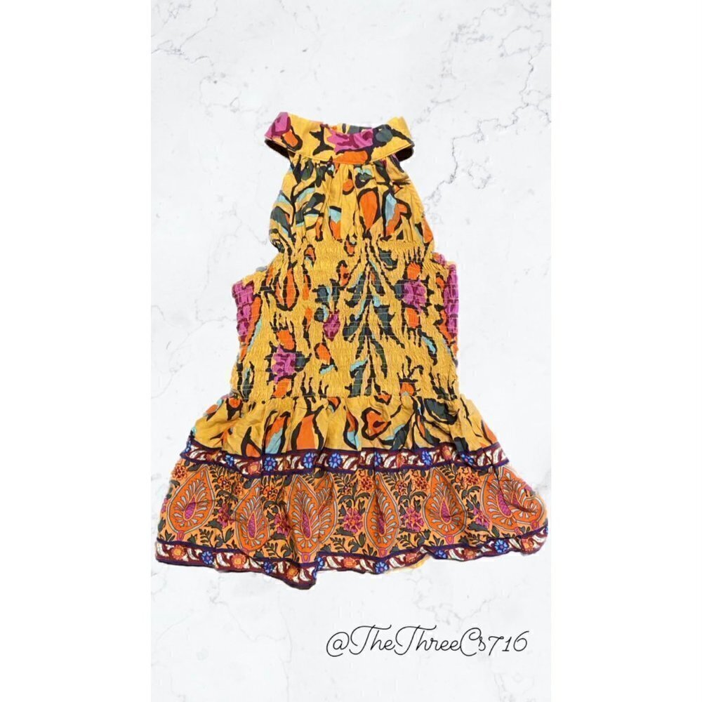 Haute Hippie Smocked Halter Neck Top Size Small NWOT